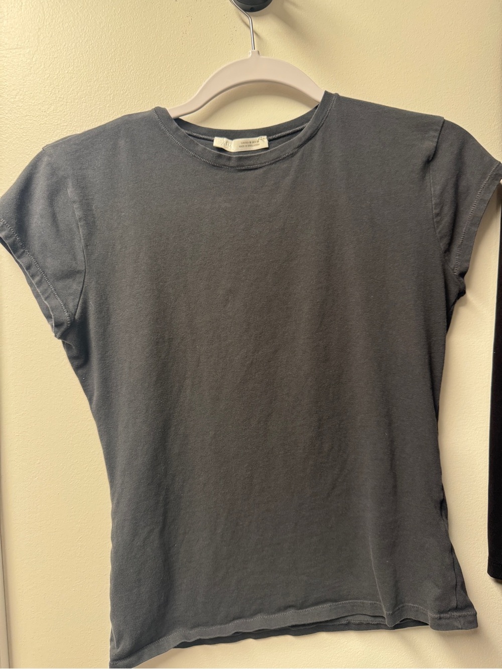Zara- Classic Crewneck Women’s Tee in Charcoal